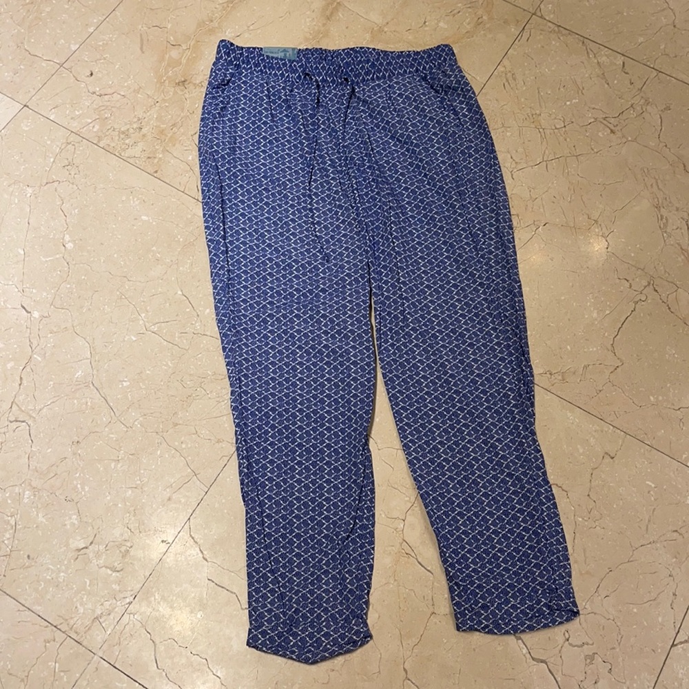 Drawstring Elastic Waist Pants